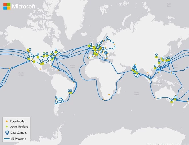 Microsoft Global Network Map